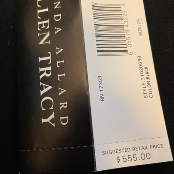 NWT Ellen Tracy - Linda Allard Black Wool Coat NWT Plus Size - Picture 4 of 5